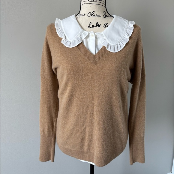 Drapey Ruffle Collar button up - Picture 4 of 8